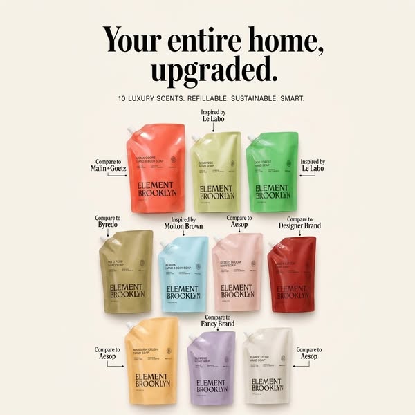 Element Brooklyn | Eco-Luxury Refills for Home & Body