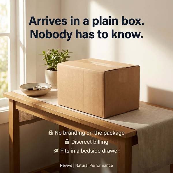 Arrives In A Plain Box. Nobody Has To Know.