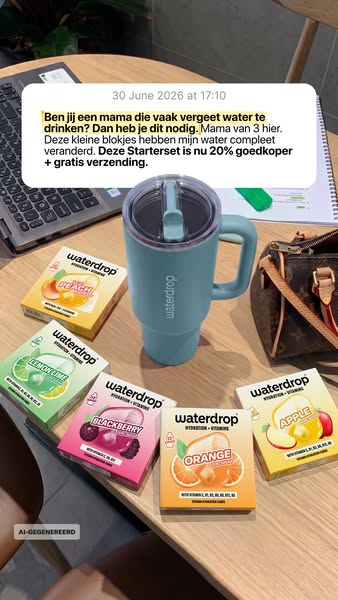 Til je hydratatie naar een hoger niveau