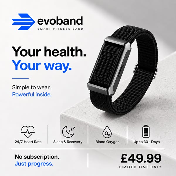 Evoband Health and Fitness Tracker