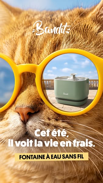 Cet été, il voit la vie en frais.