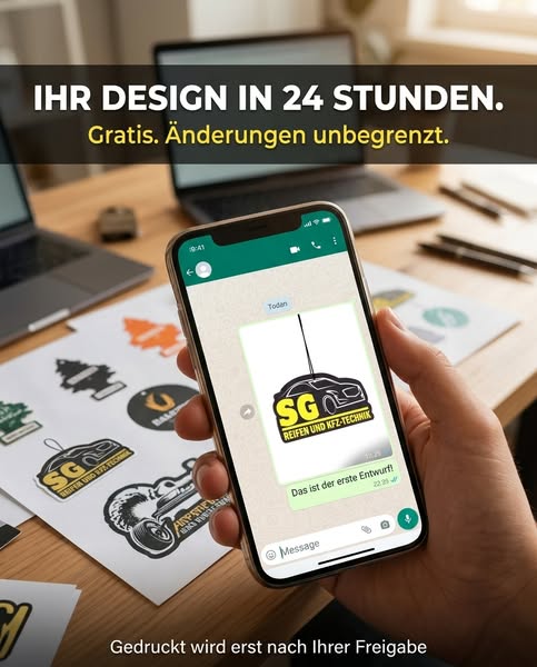 Ihr Logo fährt jeden Tag mit