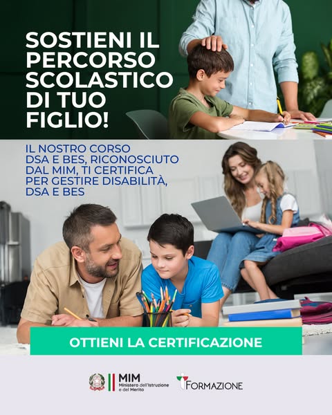 Corso DSA e BES Riconosciuto MIM