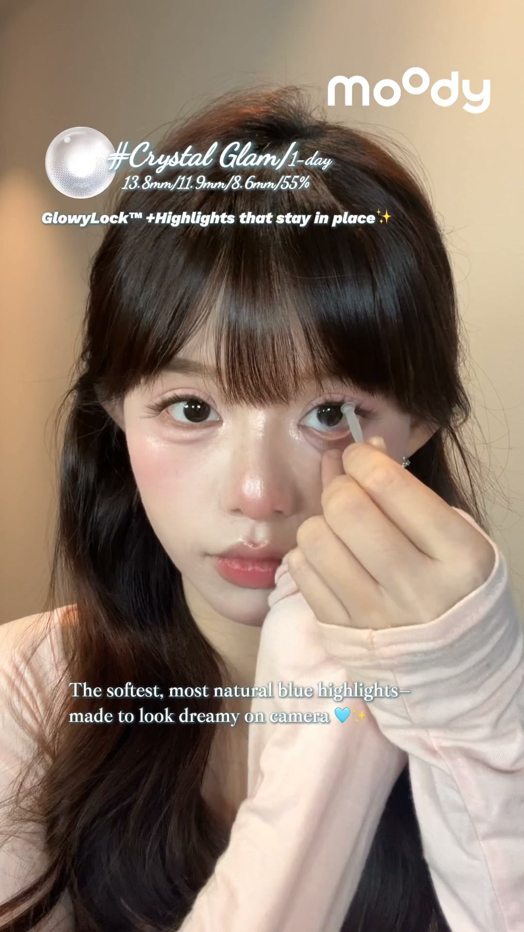 Dreamy Blue-Gray Eyes