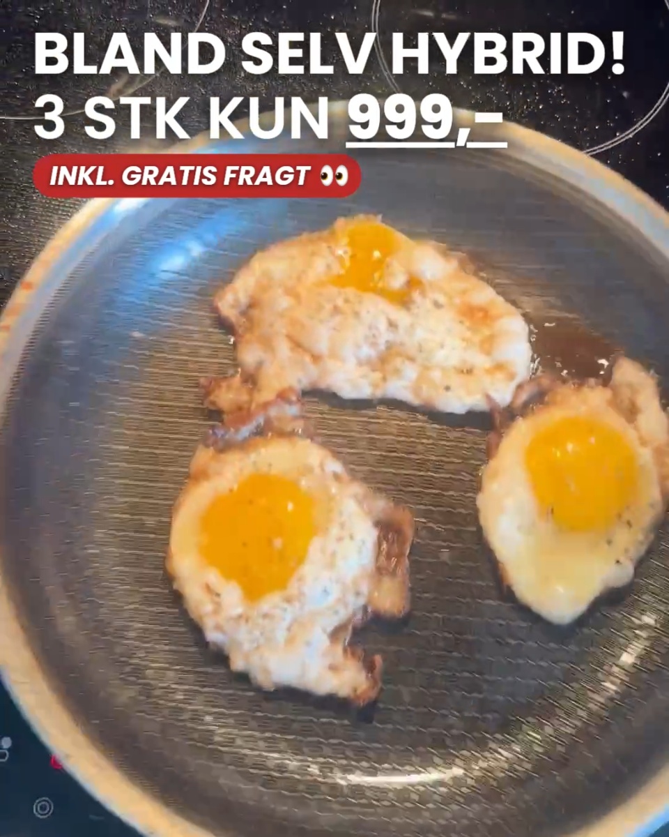 3 stk. Kun 999,- + Gratis fragt!