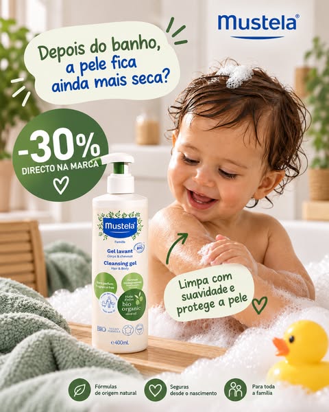 Mustela com 30% de Desconto