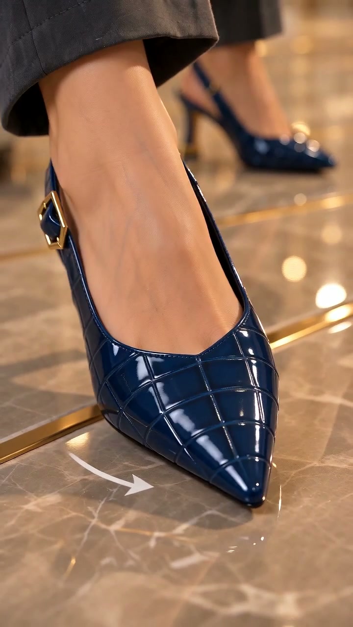 Liliane Croc Slingback Heel