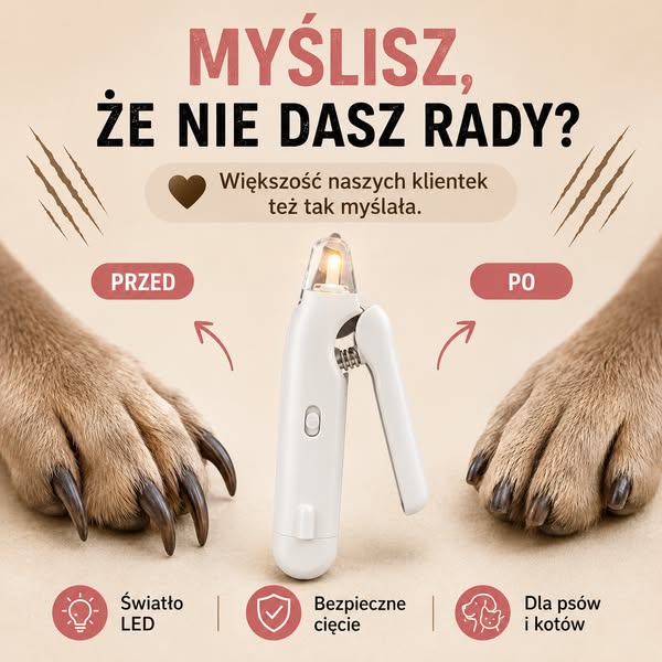 Koniec stresu przy obcinaniu pazurów!