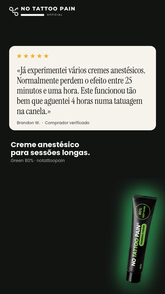 Menos dor na tatuagem