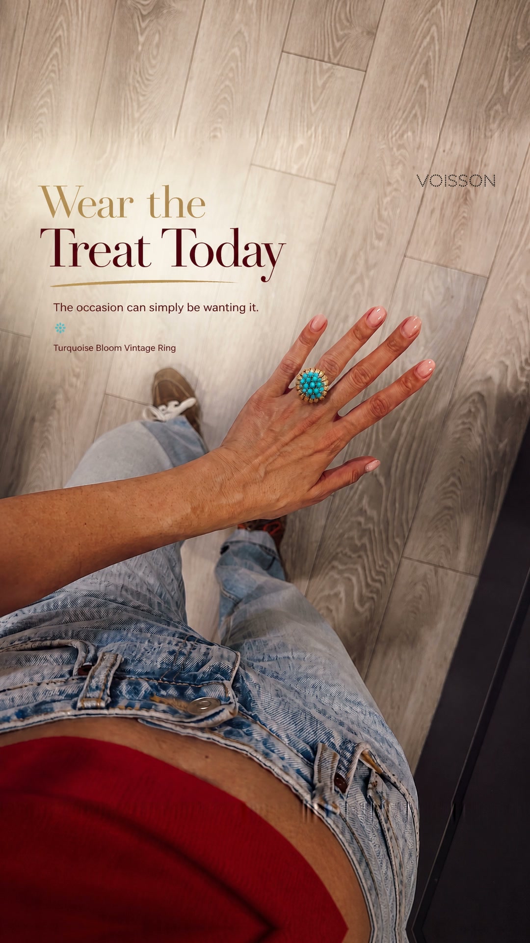 Turquoise Bloom Vintage Ring