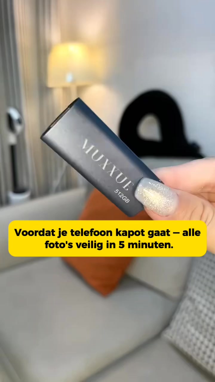 Foto’s en video’s veilig en snel opslaan.