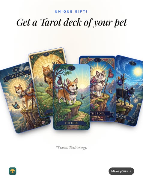 Personalized Tarot Deck — Up to 78 Cards With Your Face