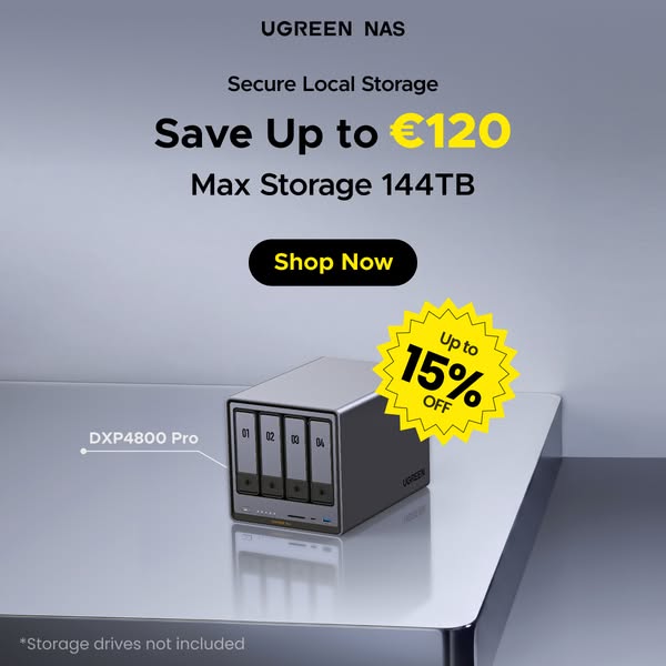 UGREEN NAS Deal: Save Up to €120