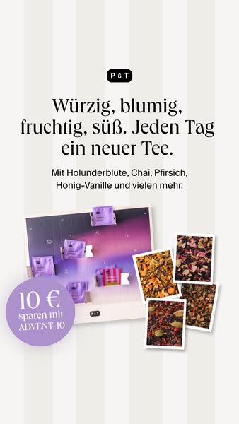 Der Adventskalender für alle, die Tee lieben.