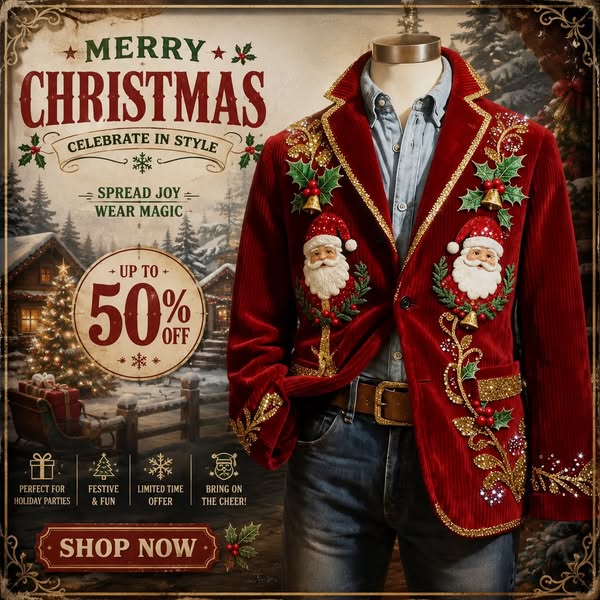 Early Bird: Vintage Christmas Blazers