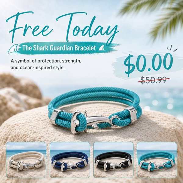 Claim Your FREE Shark Wrap Bracelet Now