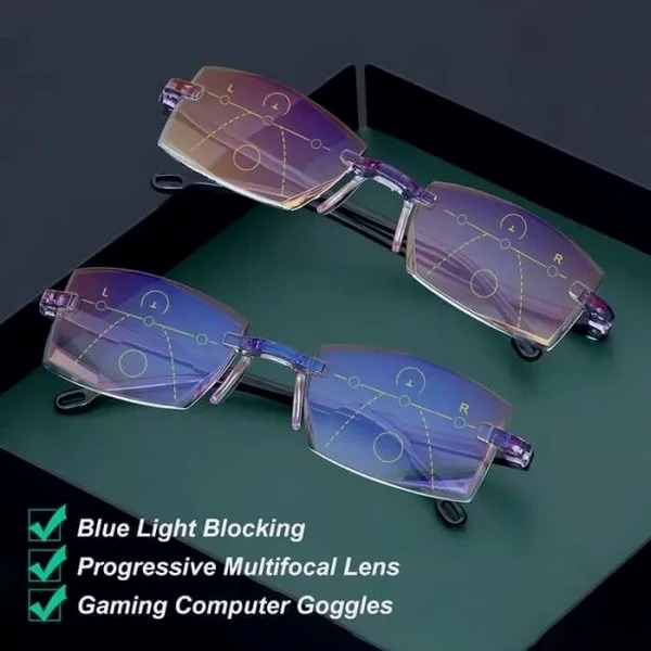 Smart Zoom Diamond-Cut Reading Glasses