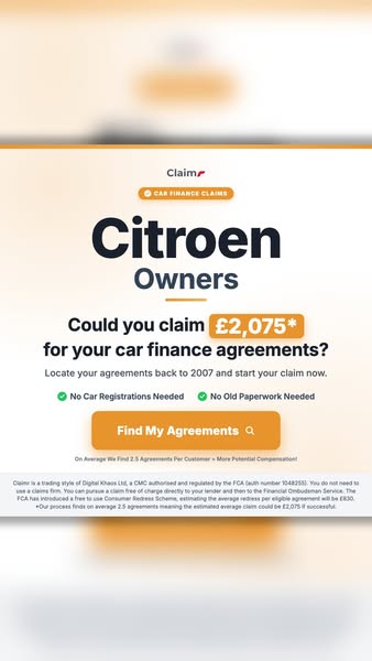 Citroen on Finance? Are you Eligible to claim?