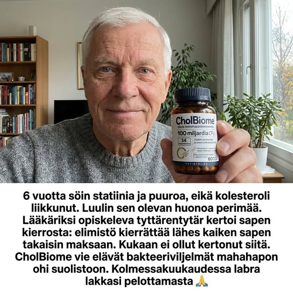 Sapen kierto voi olla syy, miksi kolesteroli ei laske vaikka syöt oikein