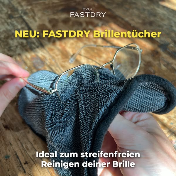 Die FASTDRY Brillentücher