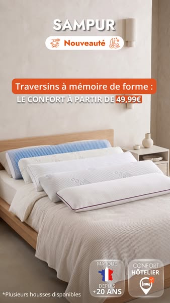 Traversins dès 49,99 €