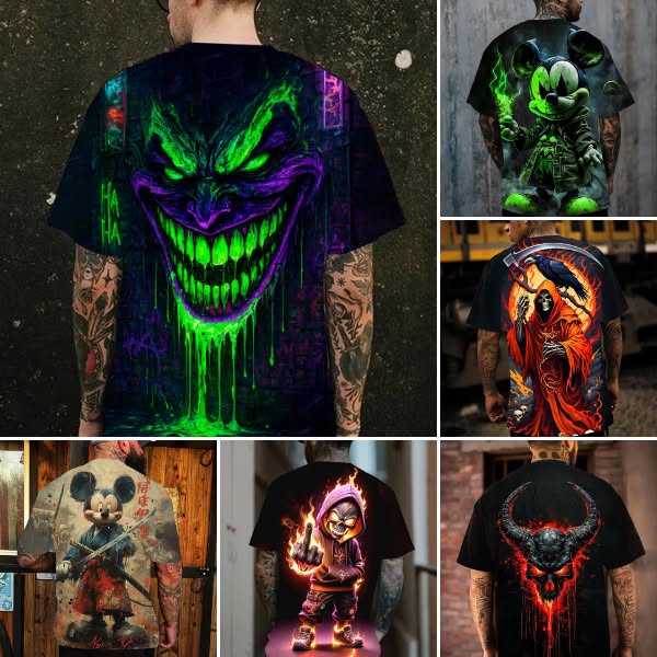 Limited-time flash sale: Purple neon skull T-shirt - 10% off your first order!