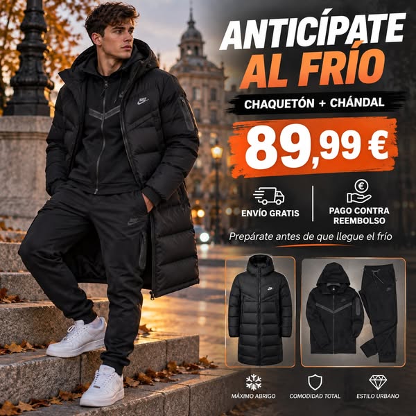 Oferta chandal más abrigo