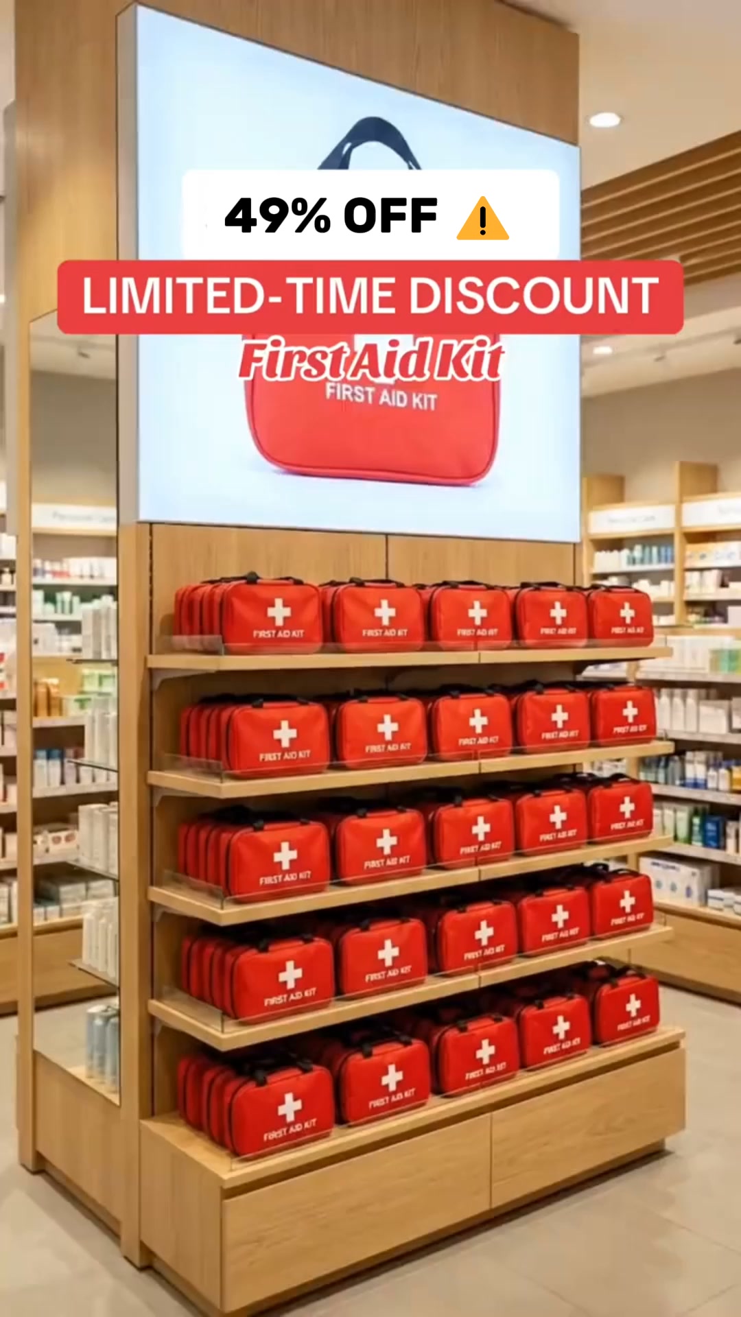 Waterproof Compact Trauma First Aid Kit | Emergency Safety For UK Home, Car & Camping