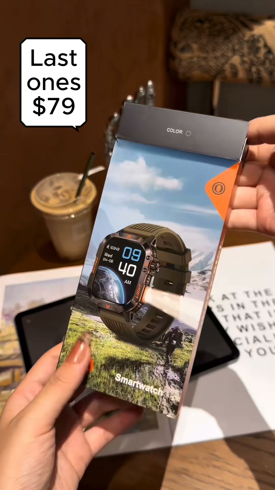 $79. GPS. 21-Day Battery. Waterproof. Calls & Notifications on your wrist. Health tracking 24/7.