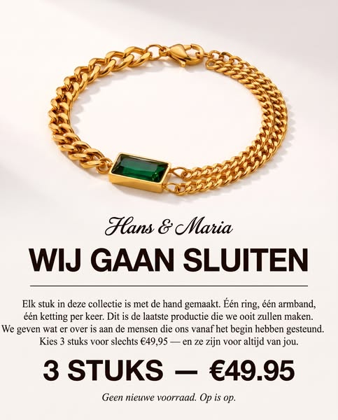 3 producten naar keuze voor € 49,95