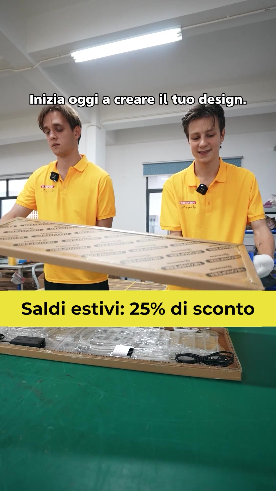 25% di sconto: crea la tua insegna neon