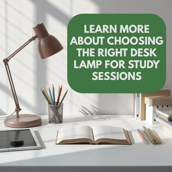 Learn more about choosing the right desk lamp for study sessions