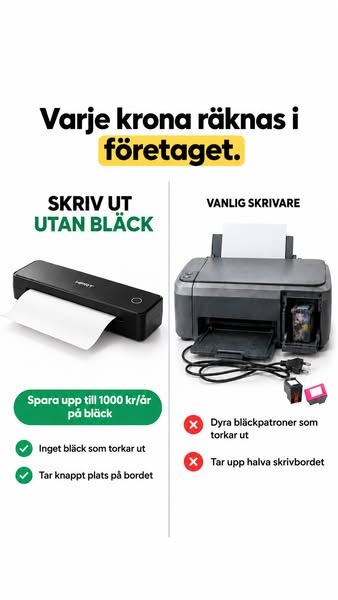 Skriv ut utan bläck + 40% rabatt idag!