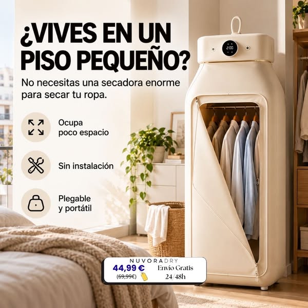Nuvora Dry® | Secador de Ropa Eléctrico Portátil