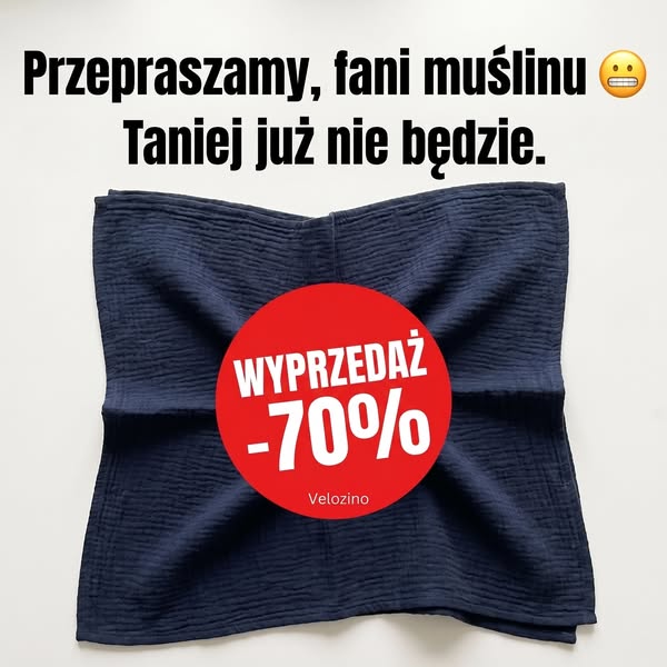 Koc muślinowy z bawełny