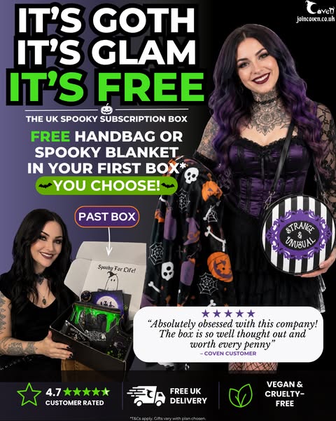 FREE Handbag or Spooky Blanket — You Choose!