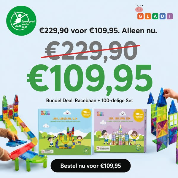 €229,90 voor €109,95. Alleen nu.