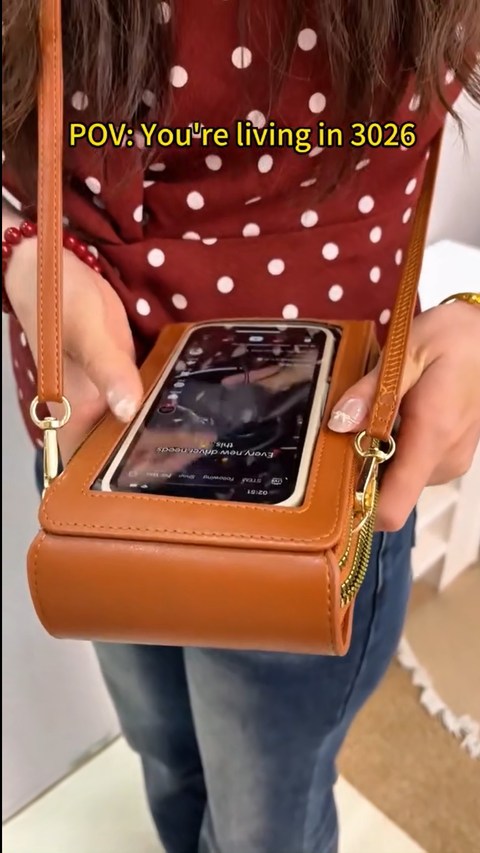 Anti-Theft Phone Crossbody Bag | Touchscreen Access