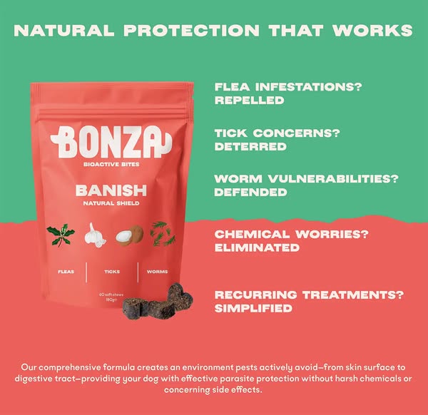 Bonza Bioactive Bites - Banish - Natural Parasite Protection