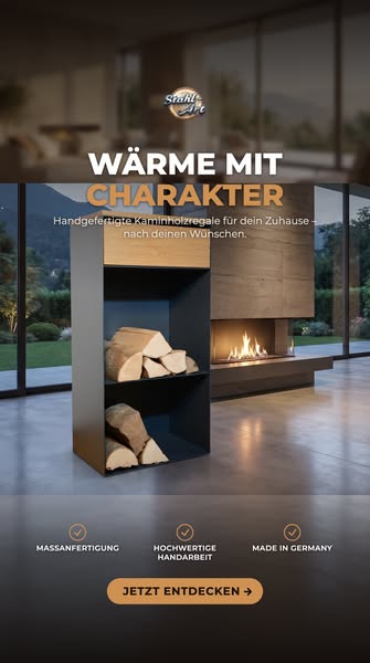 Kaminsitzbank aus Wildeiche