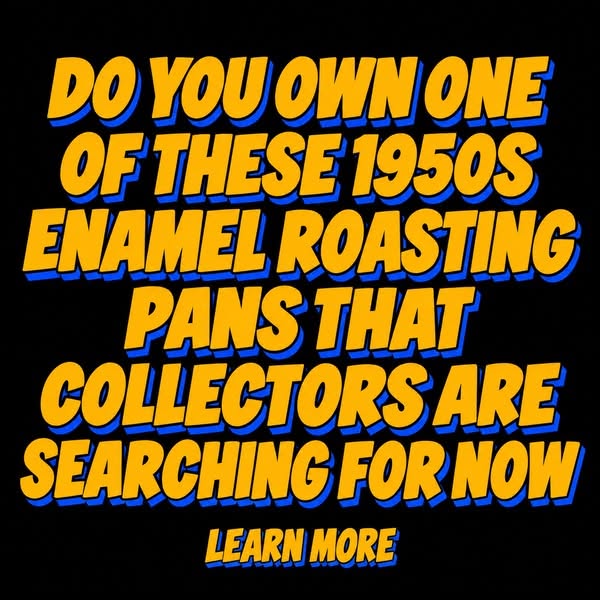 Old Pans, New Value: 1950s Enamel Roasters Rise