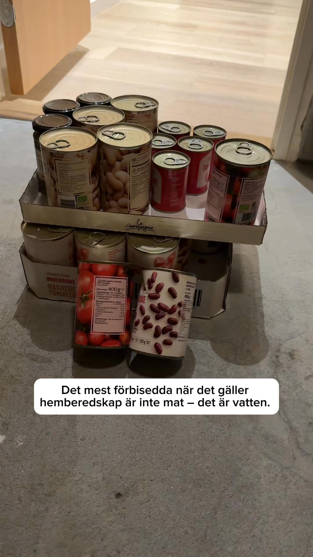 En praktisk lösning för vatten i hemberedskap