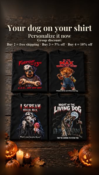 Upload your dog. Get the design. Big Sale – Whole Shop