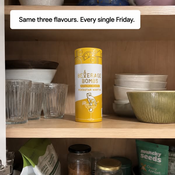 Six cocktails in a tube. Pick your flavour.