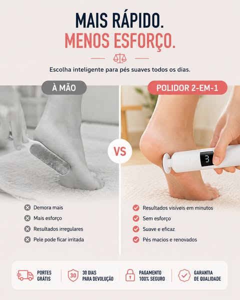 Menos esforço. Mais cuidado.