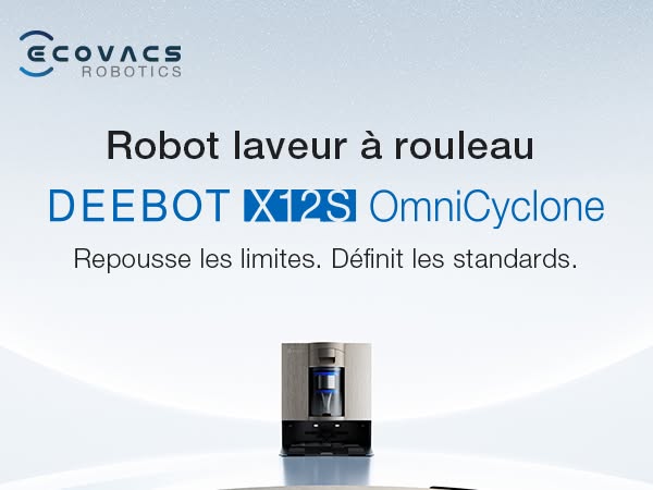 DEEBOT X12S OmniCyclone : La puissance sans sac, l'innovation sans limite.
