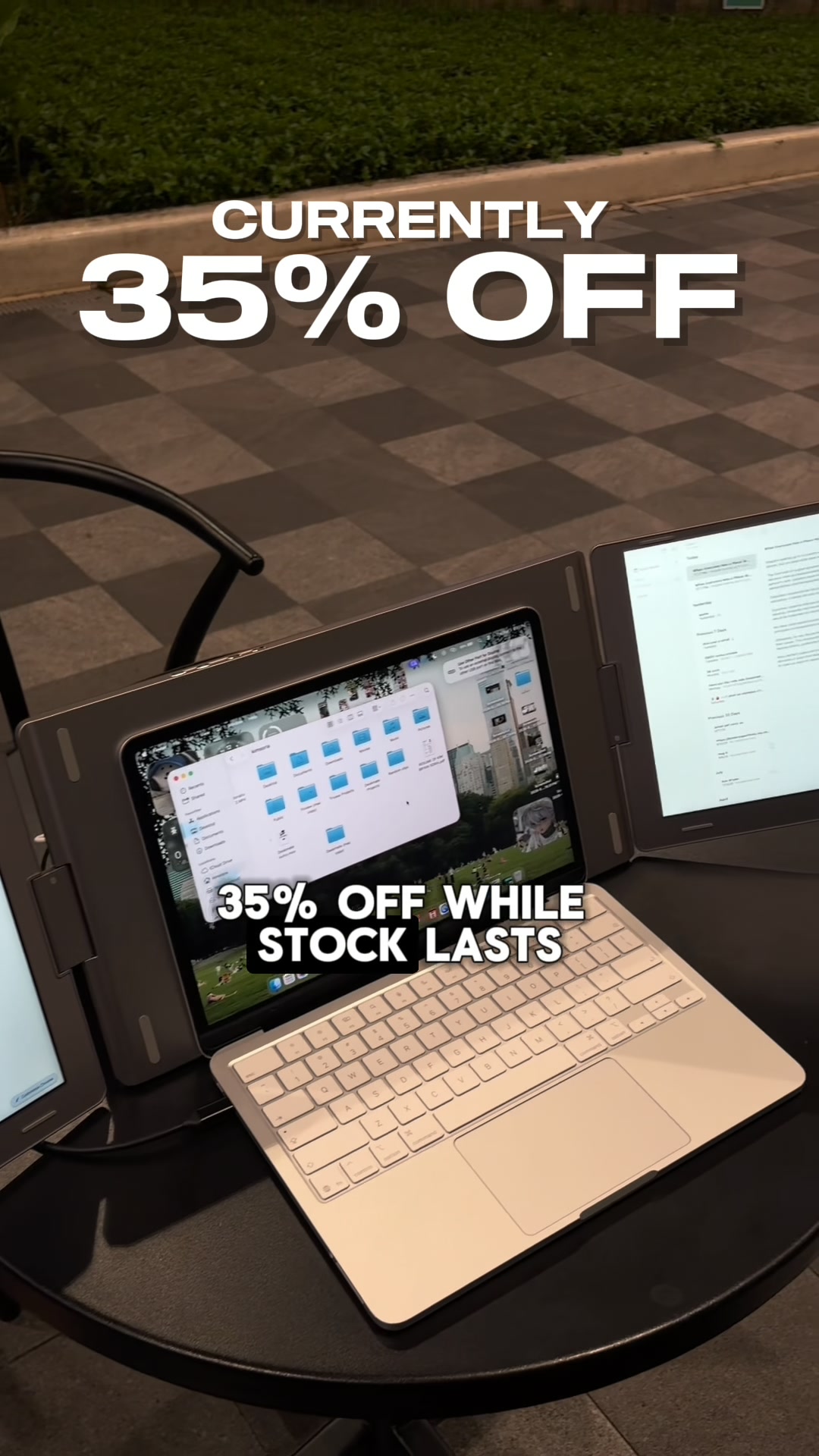 Three Screens - One Cable.