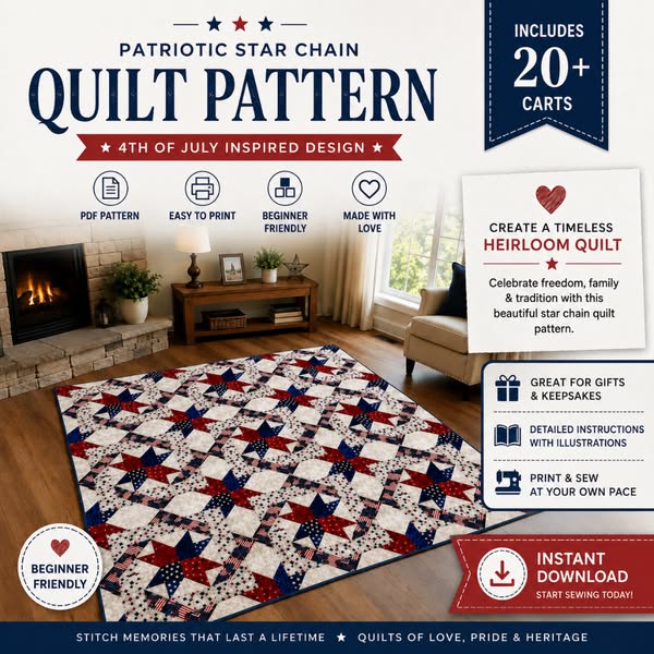90% Off Patriotic Quilt Pattern