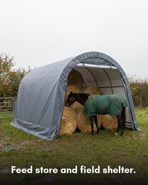 Hay and Field Shelter, 18 Round Bales