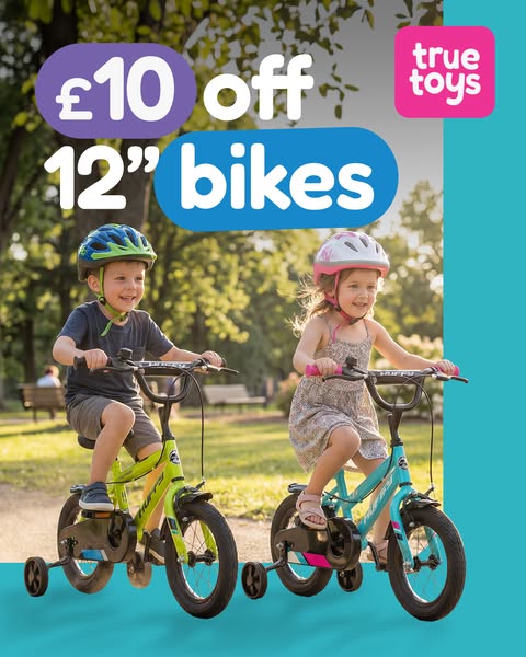 £10 Off 12" Bikes With Code BIKE10